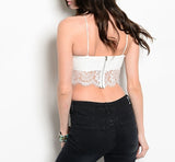 Lace Top in Ivory