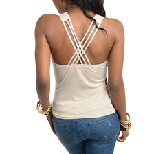 V-Shaped Neckline Floral Print Top in Multi-Color