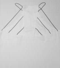 Chain Back Accent Top in Ivory